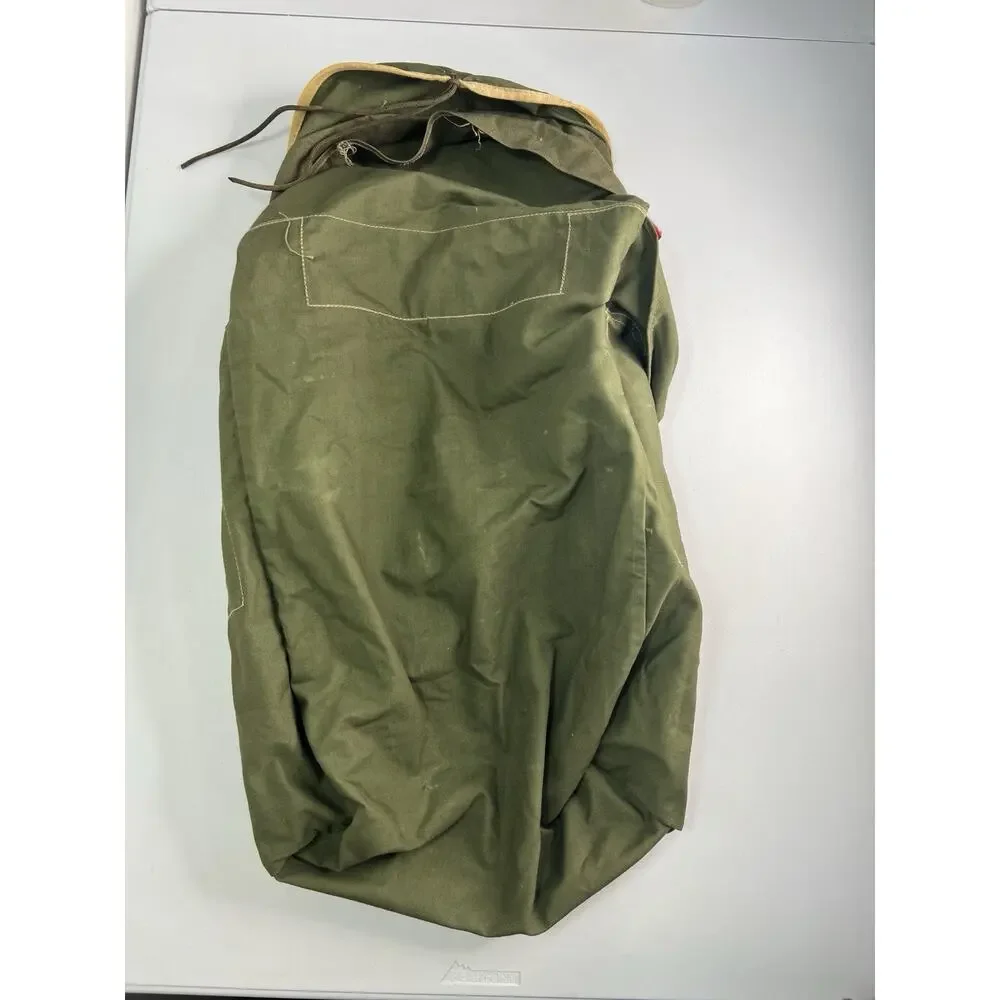 Vintage Del Campo Military Rucksack Pack Bag Olive No Straps